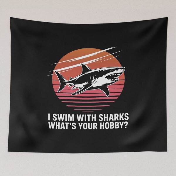 Item preview, Scuba Diver Gift Shark Ocean Scuba Diving Flag designed and sold by nicomitchell.