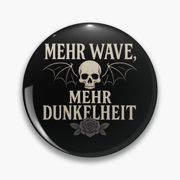 Item preview, New Wave – More Darkness | Gothic Cartoon Skull with Wings & Rose designed and sold by RebellDancer.
