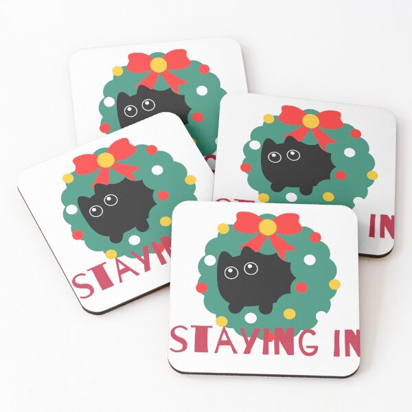 Item preview, Staying In - Holiday Cat designed and sold by Elahi-Design.