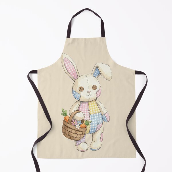 Item preview, Nostalgic Cottagecore: Embroidered Bunny Basket designed and sold by bapupa.