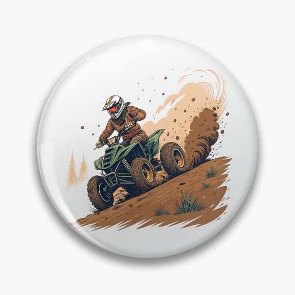 Item preview, Quad Bike Action Art – Off-Road ATV Rider Adventure Illustration designed and sold by VividOrganica.
