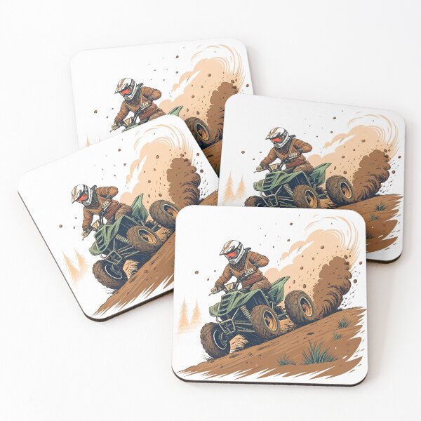 Item preview, Quad Bike Action Art – Off-Road ATV Rider Adventure Illustration designed and sold by VividOrganica.