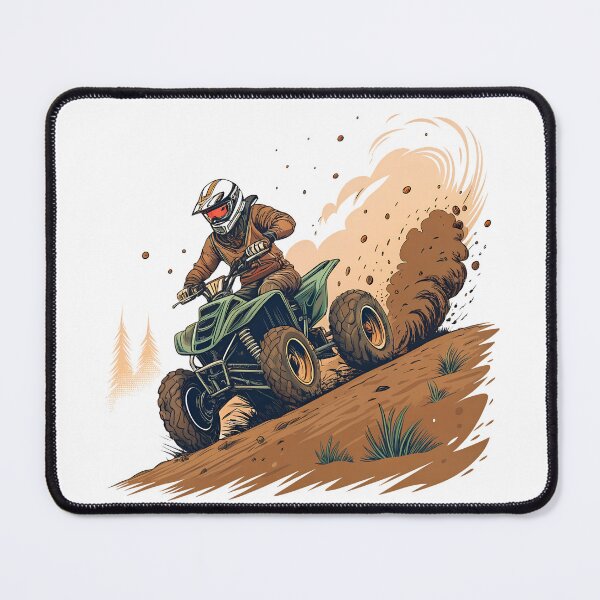 Item preview, Quad Bike Action Art – Off-Road ATV Rider Adventure Illustration designed and sold by VividOrganica.