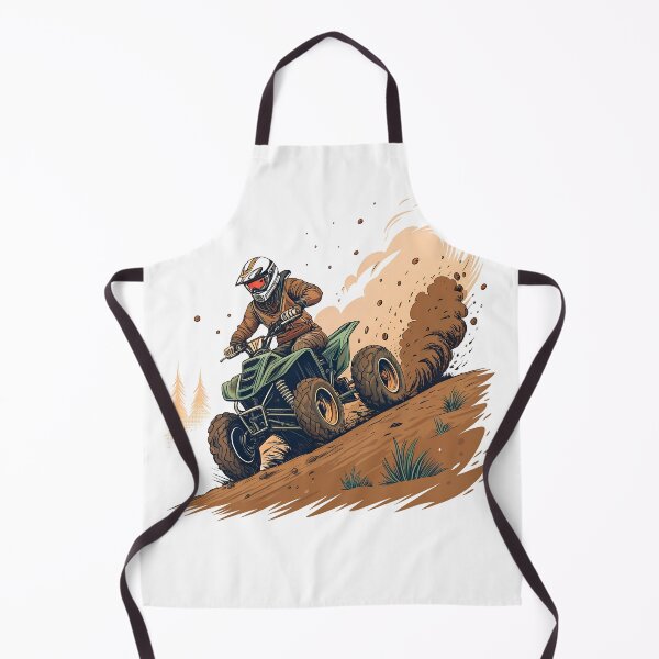 Item preview, Quad Bike Action Art – Off-Road ATV Rider Adventure Illustration designed and sold by VividOrganica.