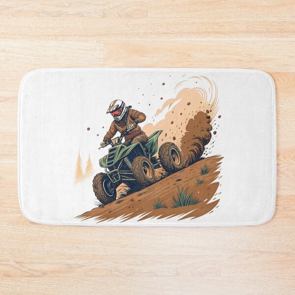 Item preview, Quad Bike Action Art – Off-Road ATV Rider Adventure Illustration designed and sold by VividOrganica.