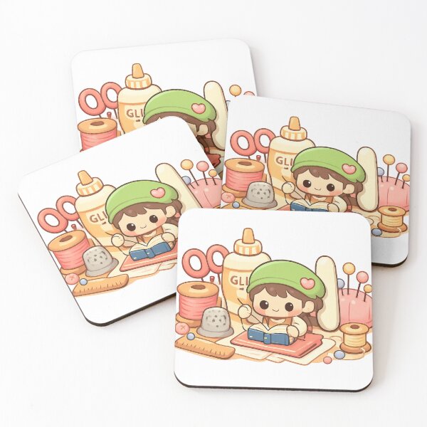 Item preview, Cozy Kawaii Bookbinding Scene designed and sold by Iail Ioa.