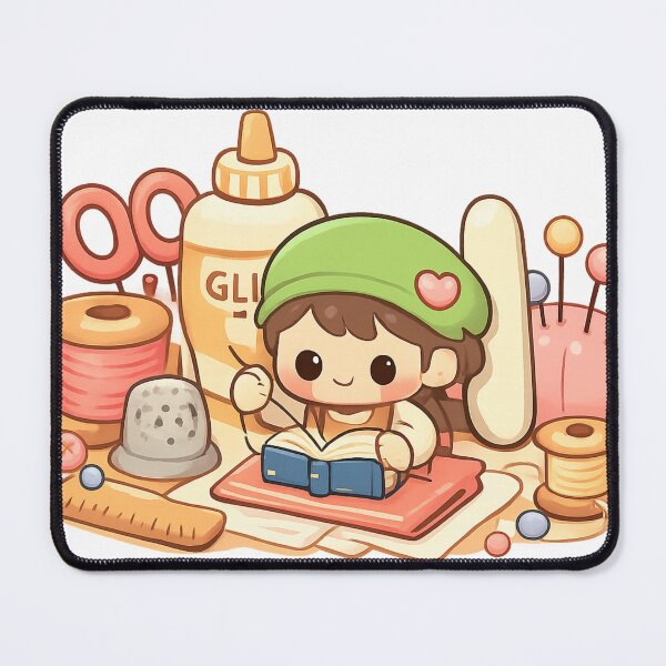 Item preview, Cozy Kawaii Bookbinding Scene designed and sold by Iail Ioa.
