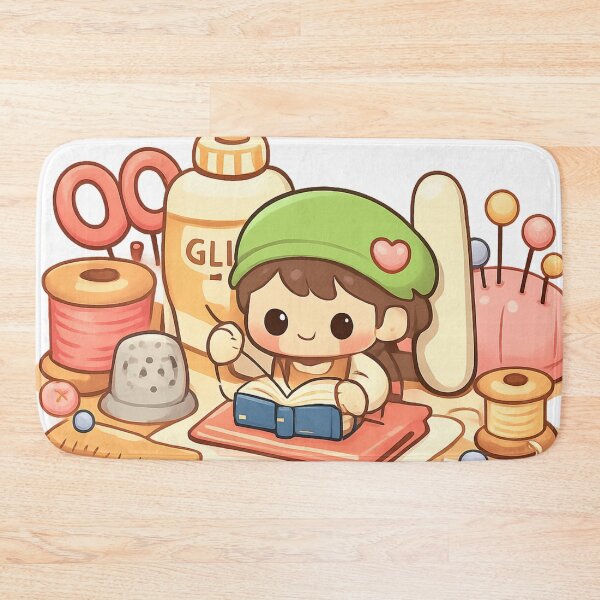 Item preview, Cozy Kawaii Bookbinding Scene designed and sold by Iail Ioa.