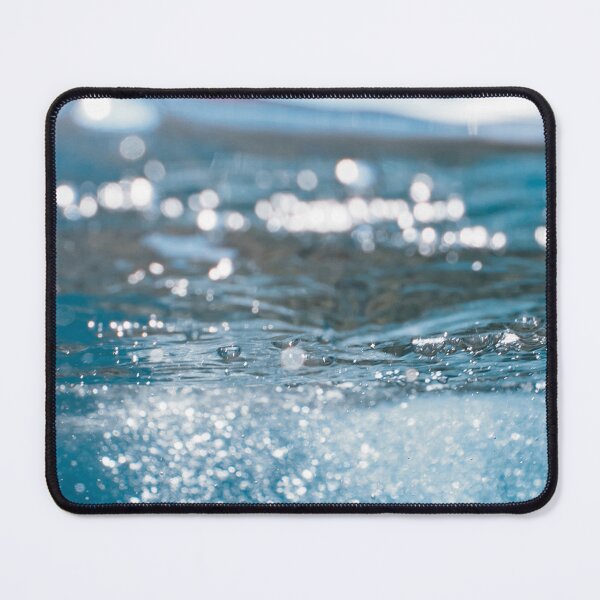 Item preview, Sunlit Ocean Splash – Calm Blue Water Texture with Bubbles and Light Reflections designed and sold by Tropical Blood.