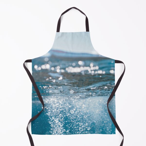 Item preview, Sunlit Ocean Splash – Calm Blue Water Texture with Bubbles and Light Reflections designed and sold by Tropical Blood.