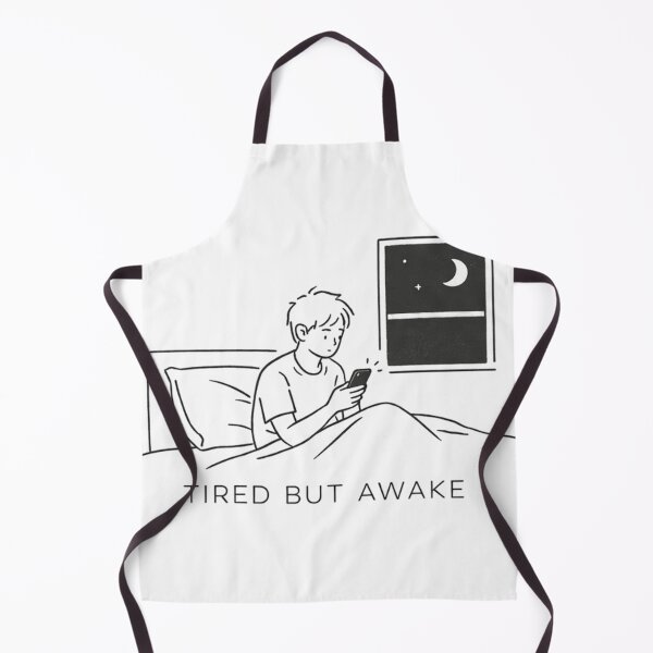 Item preview, Tired But Awake Night Insomnia Illustration designed and sold by Design-Store14.