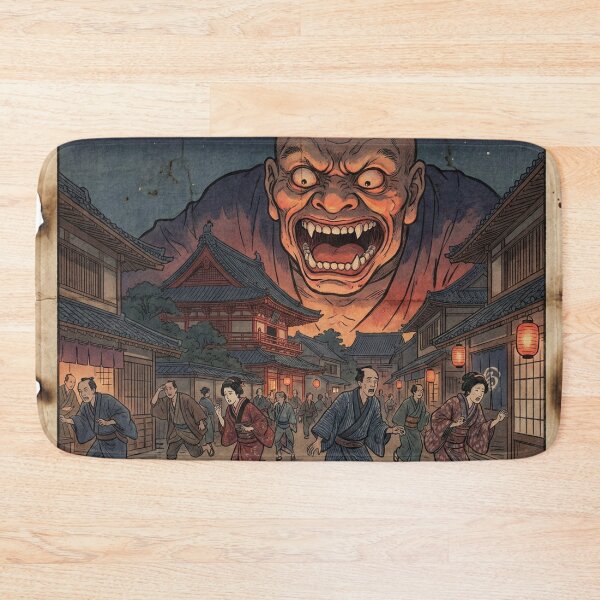 Item preview, Giant Yokai Appears! Edo Panic Kawaraban | Vintage Japanese Newspaper Monster Art designed and sold by Mori-no-Akari.