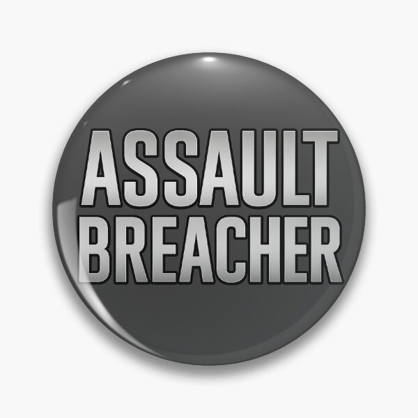 Item preview, Battlefield Game Inspired Assault Breacher Metallic Slogan designed and sold by Sellcooldesigns.