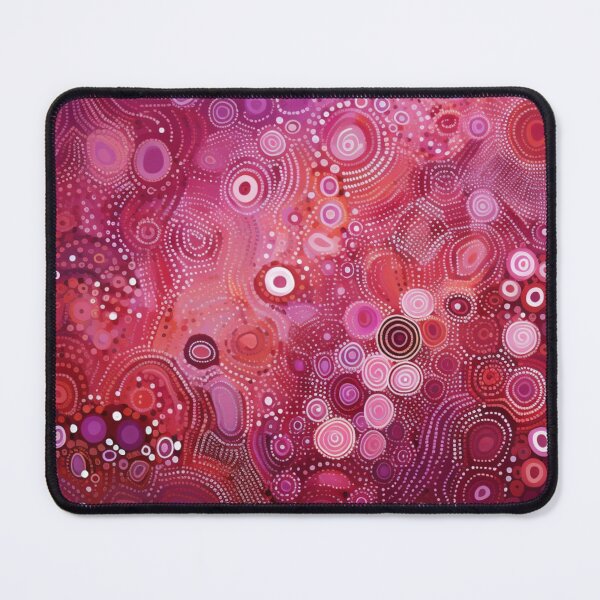 Item preview, Aboriginal Inspired Dot Art - Purple and Rose Circles designed and sold by GrinGalore.