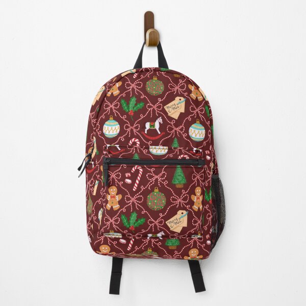 Item preview, Vintage Diamond Christmas Pattern – Playful and Magic Holiday Design - Dark Red designed and sold by vaner-vaner.