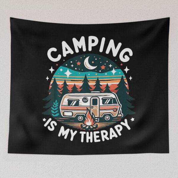 Item preview, Camping Is My Therapy Vintage designed and sold by koufouhernsj.