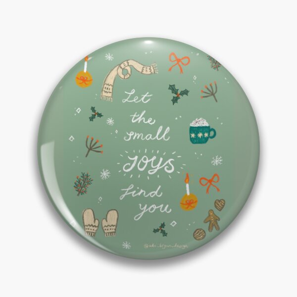Item preview, Let the Small Joys Find You – Cozy Winter Illustration designed and sold by abi bryan design.