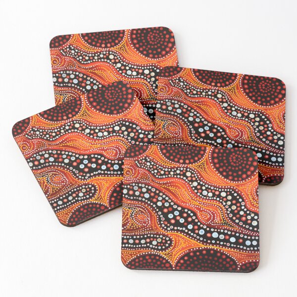 Item preview, Aboriginal Inspired Dot Art - Wilderness Pathways designed and sold by GrinGalore.