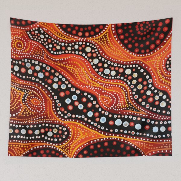 Item preview, Aboriginal Inspired Dot Art - Wilderness Pathways designed and sold by GrinGalore.