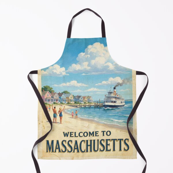 Item preview, Vintage Martha’s Vineyard Travel Poster Massachusetts Coastal Wall Art designed and sold by Cozy-Old-Pub.