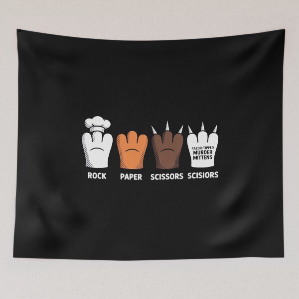 Item preview, Rock Paper Scissors Razor Tipped Murder Mittens Cat paws designed and sold by nicomitchell.