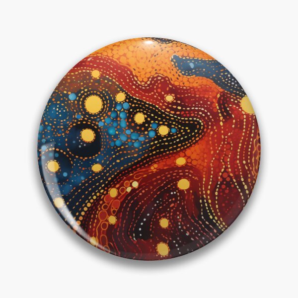 Item preview, Aboriginal Authentic Art - Through The Water Lava Trail designed and sold by GrinGalore.