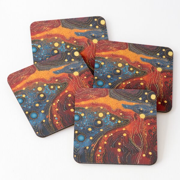 Item preview, Aboriginal Authentic Art - Through The Water Lava Trail designed and sold by GrinGalore.