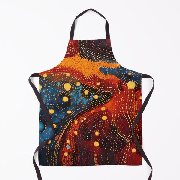 Item preview, Aboriginal Authentic Art - Through The Water Lava Trail designed and sold by GrinGalore.