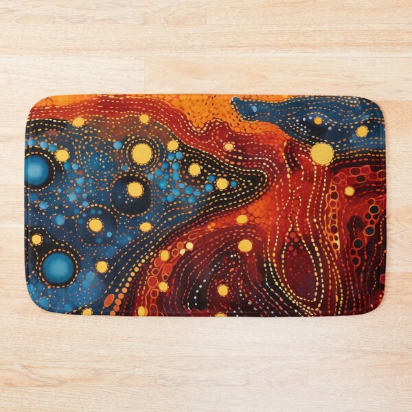 Item preview, Aboriginal Authentic Art - Through The Water Lava Trail designed and sold by GrinGalore.