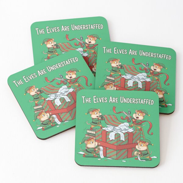 Item preview, The Elves Are Understaffed Funny Christmas Hamster Crew designed and sold by SillyPawsStudio.