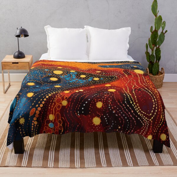 Item preview, Aboriginal Authentic Art - Through The Water Lava Trail designed and sold by GrinGalore.