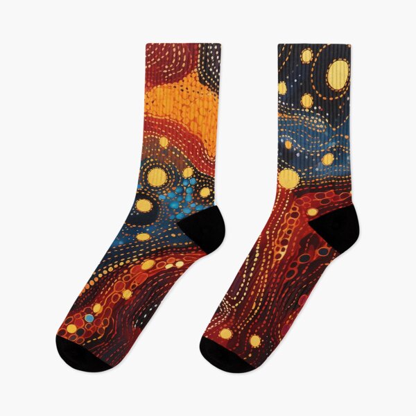 Item preview, Aboriginal Authentic Art - Through The Water Lava Trail designed and sold by GrinGalore.