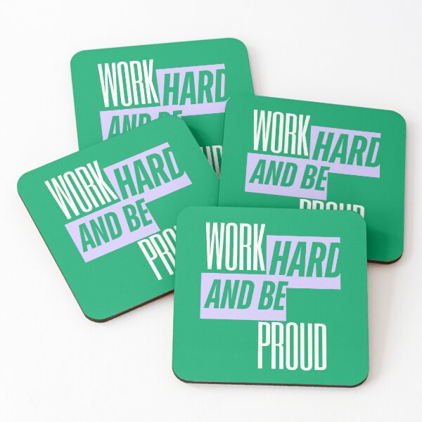 Item preview, Work Hard and Be Proud, Inspirational, Motivational designed and sold by Magic Love Art Print.