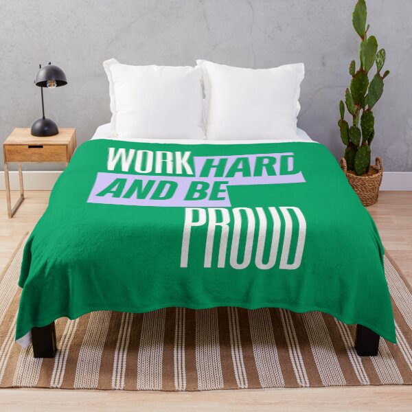 Item preview, Work Hard and Be Proud, Inspirational, Motivational designed and sold by Magic Love Art Print.