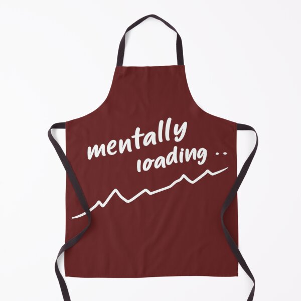 Item preview, Mentally Loading Shirt – Abstract Experimental Typography White Text Design designed and sold by SiwyArt.