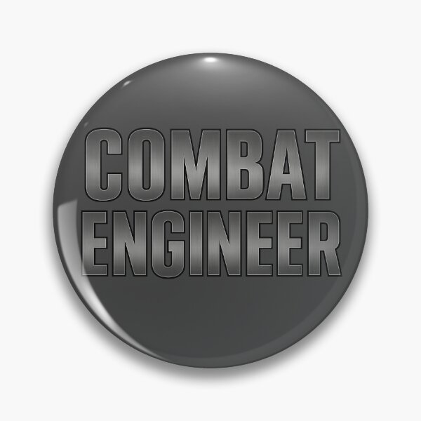 Item preview, Battlefield Game Inspired Combat Engineer Metallic Slogan designed and sold by Sellcooldesigns.