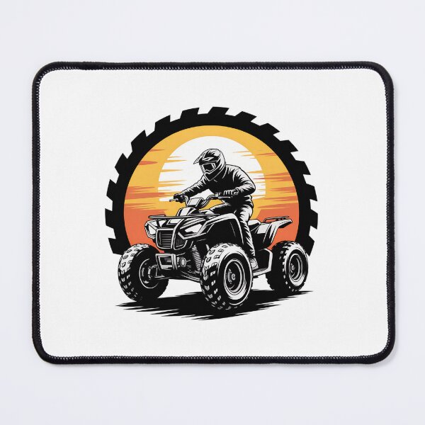 Item preview, ATV Sunset Silhouette – Quad Bike Rider Adventure Graphic Sticker designed and sold by VividOrganica.