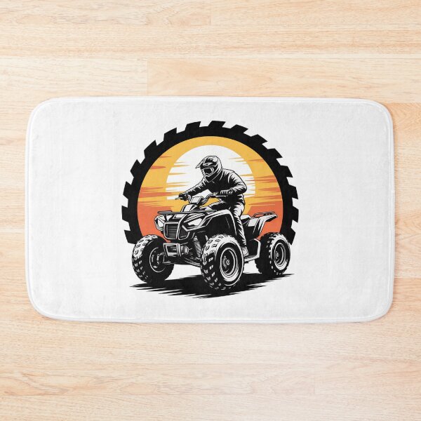 Item preview, ATV Sunset Silhouette – Quad Bike Rider Adventure Graphic Sticker designed and sold by VividOrganica.