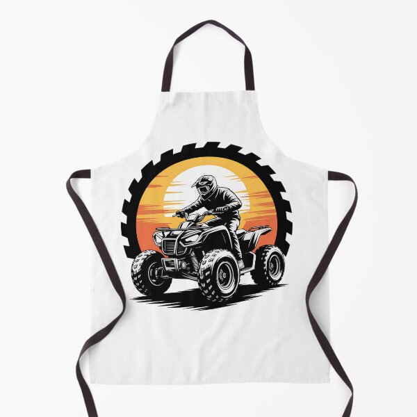 Item preview, ATV Sunset Silhouette – Quad Bike Rider Adventure Graphic Sticker designed and sold by VividOrganica.