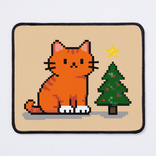 Item preview, Ginger Cat Pixel by Christmas Tree designed and sold by romyca creation_22.
