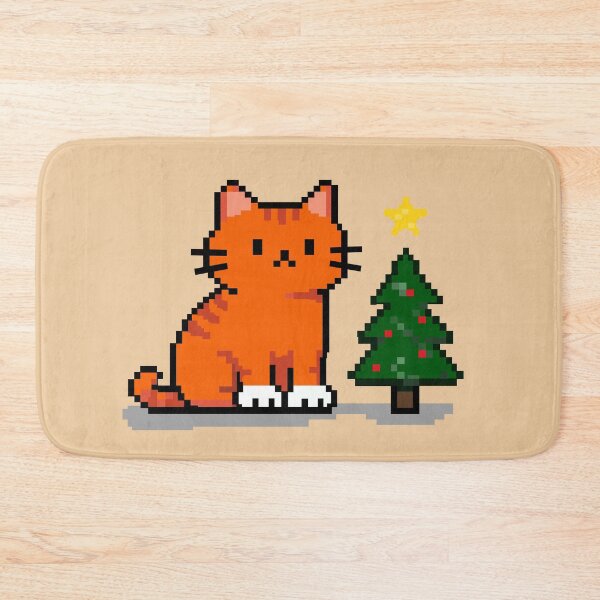 Item preview, Ginger Cat Pixel by Christmas Tree designed and sold by romyca creation_22.