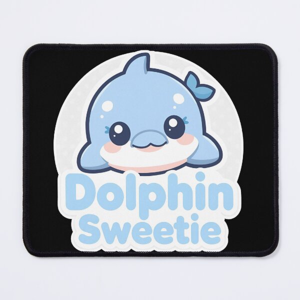 Item preview, Dolphin Sweetie – Kawaii Pastel Ocean Friend designed and sold by Smile-AlNo.