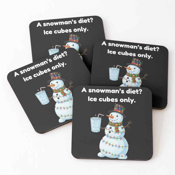 Item preview, Snowman Diet Shirt – Funny Christmas Ice Cubes Joke designed and sold by Prints in the Valley.