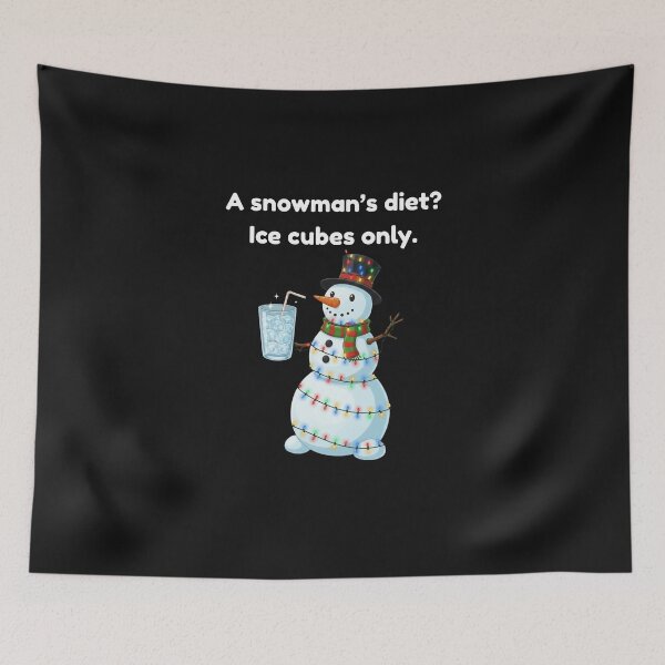 Item preview, Snowman Diet Shirt – Funny Christmas Ice Cubes Joke designed and sold by Prints in the Valley.