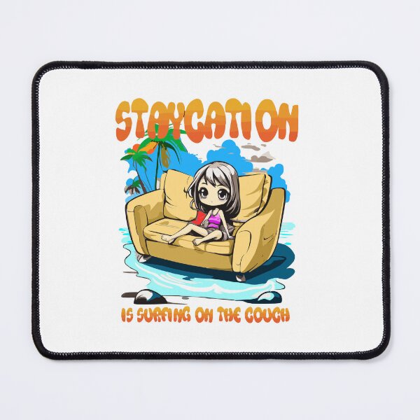 Item preview, Staycation Vibes – Surfing the Couch in Tropical Style designed and sold by denip.