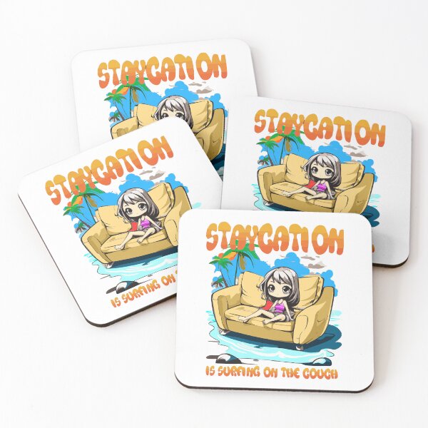 Item preview, Staycation Vibes – Surfing the Couch in Tropical Style designed and sold by denip.