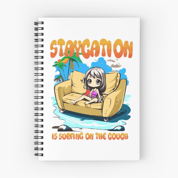 Item preview, Staycation Vibes – Surfing the Couch in Tropical Style designed and sold by denip.