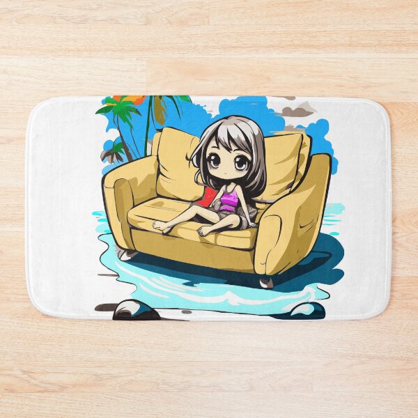 Item preview, Staycation Vibes – Surfing the Couch in Tropical Style designed and sold by denip.