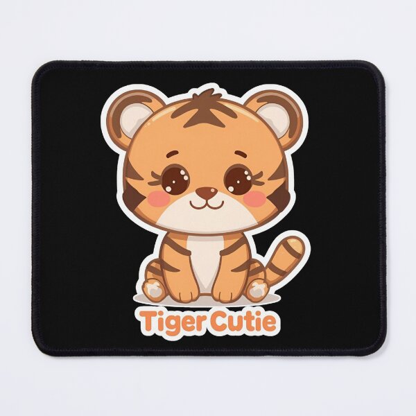 Item preview, Kawaii Tiger Cutie – Cute Pastel Animal Design designed and sold by Smile-AlNo.