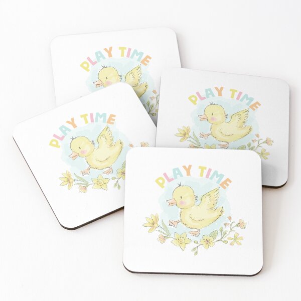 Item preview, Play Time Chick - Colorful Spring Garden Watercolor designed and sold by StudioGlouna.